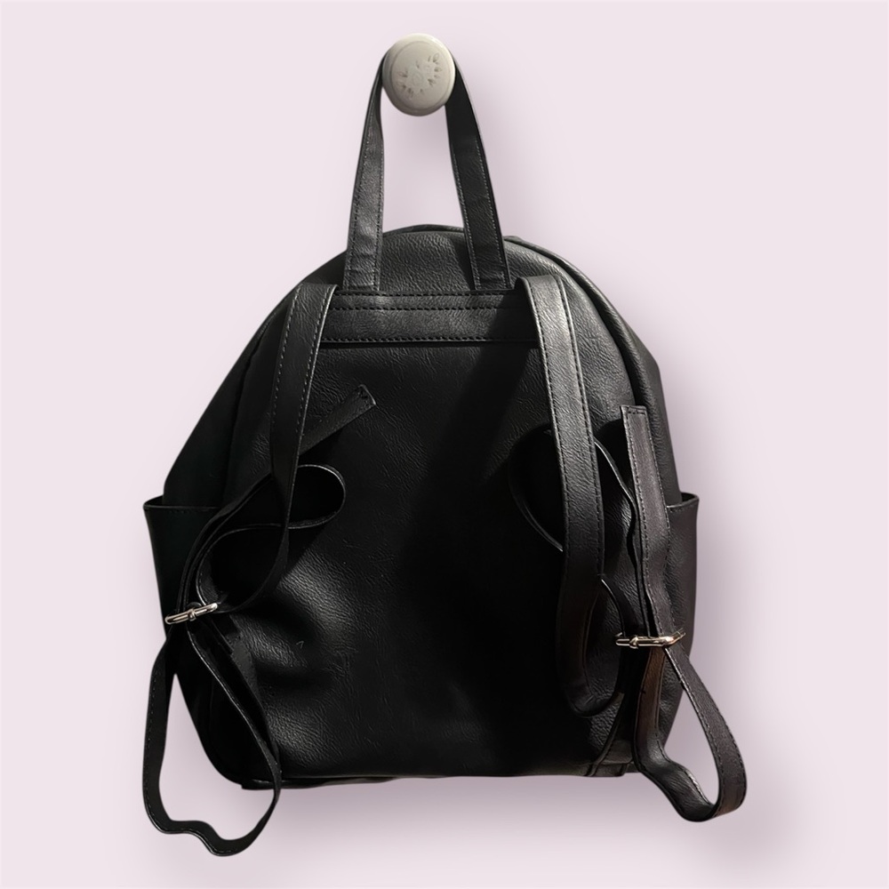 🖤 Chic Black Quilted Mini Backpack - Picture 3 of 8